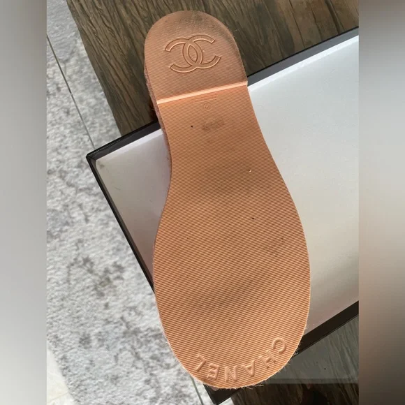 Chanel - Espadrilles - Mule - Light Orange - 39 (9) - Picture 3 of 9